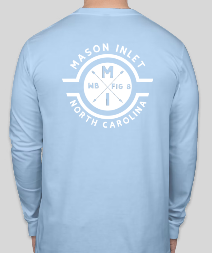 Long Sleeve Jersey Cotton T - Baby Blue - Classic Logo