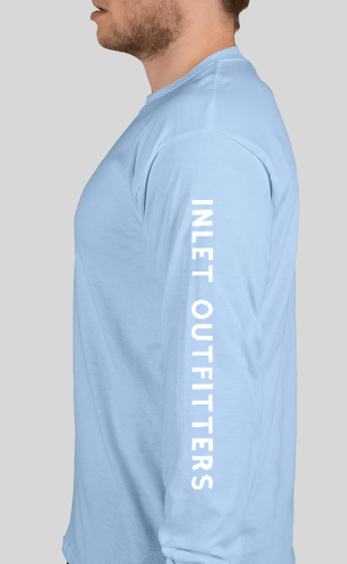 Long Sleeve Jersey Cotton T - Baby Blue - Classic Logo