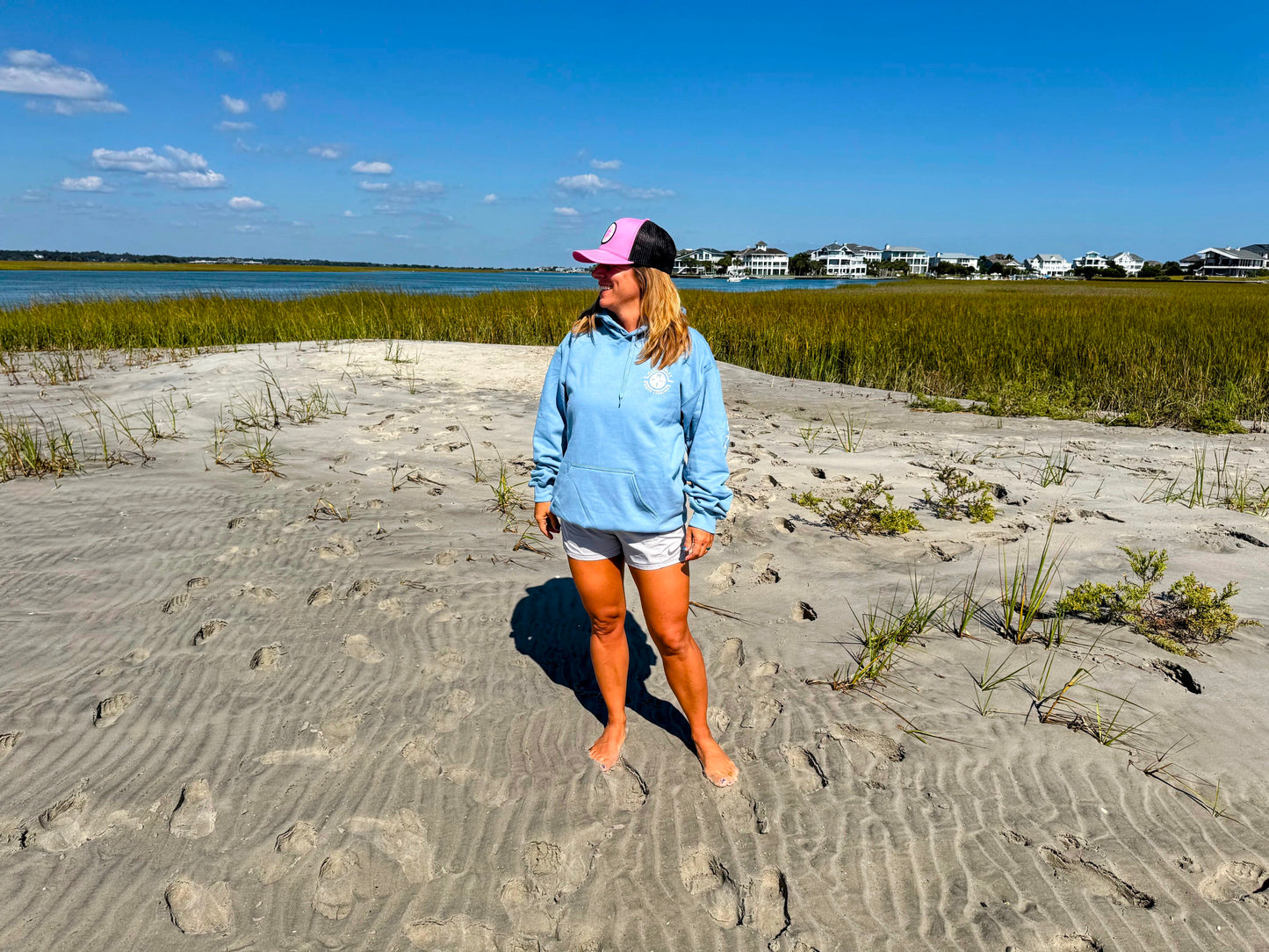 Mason Inlet Hoodie - Stone Blue